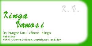 kinga vamosi business card